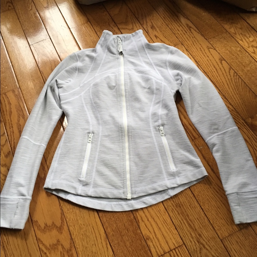 Lululemon white/gray jacket size 6